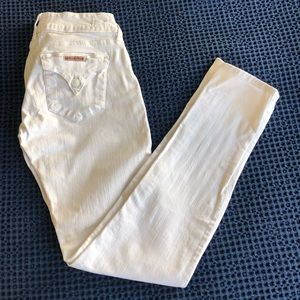 Hudson White Skinny Jeans